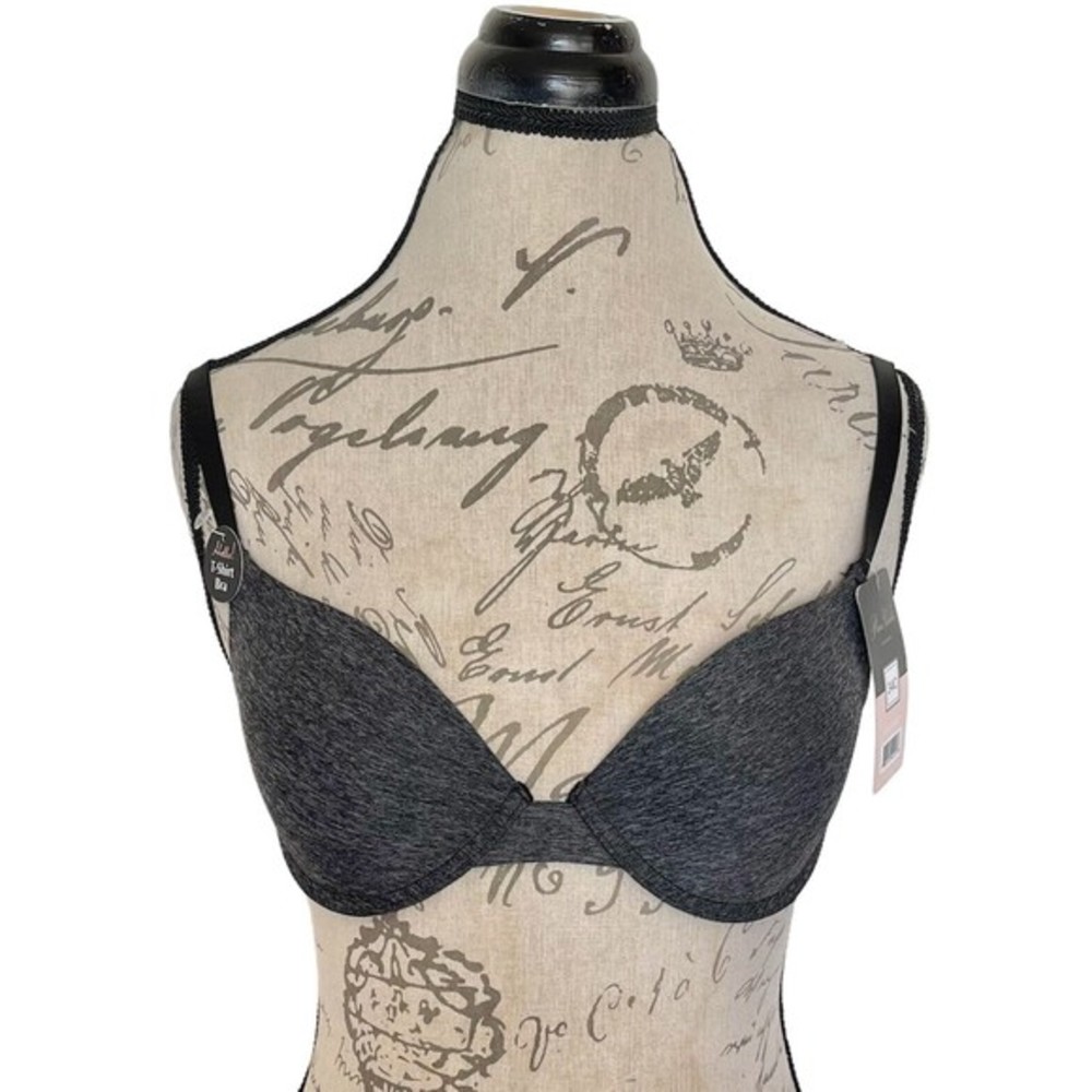 Prima Valentina Gray Padded Bra Size 34C one pack T Shirt Bra Intimates NWT
